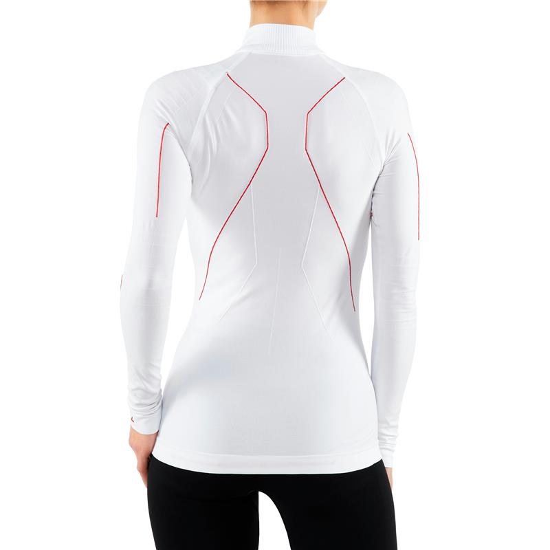 Ženska majica FALKE W Zip Shirt Tight w white