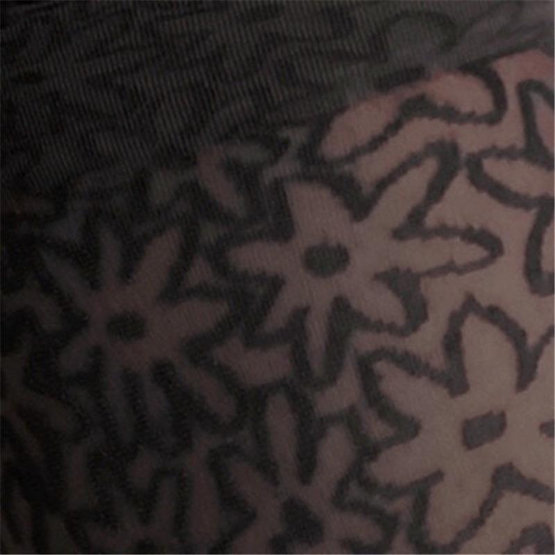 Čarape FALKE Dainty Daisy SO black