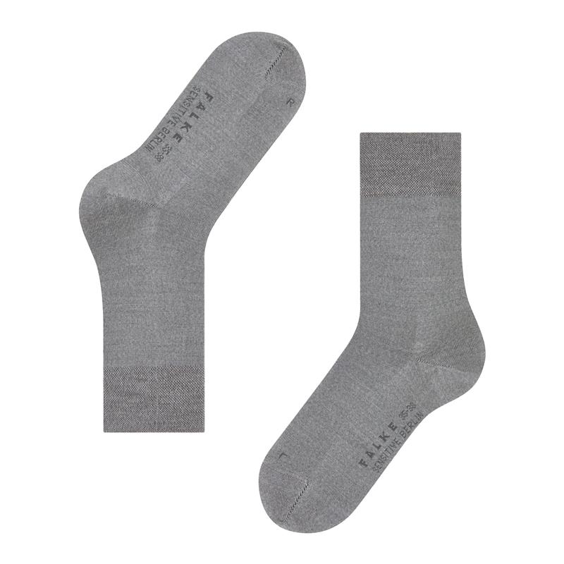 Nogavice FALKE Sensitive Berlin Women Socks light grey mel.