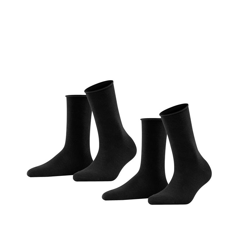 Nogavice FALKE Happy 2-Pack Women Socks black