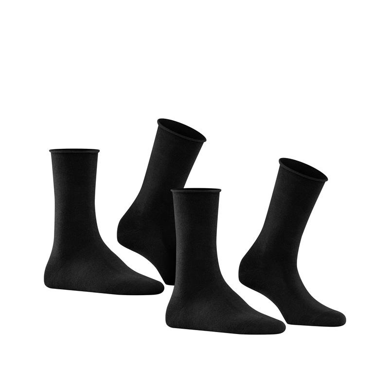 Nogavice FALKE Happy 2-Pack Women Socks black