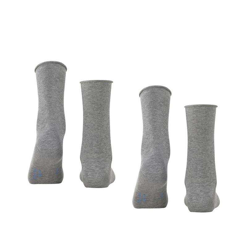 Nogavice FALKE Happy 2-Pack Women Socks light greymel.
