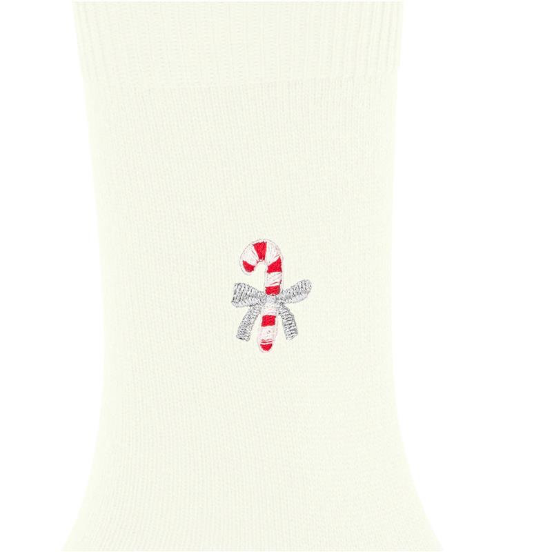 Nogavice FALKE Cosy Wool Candy Cane Women Socks off-white