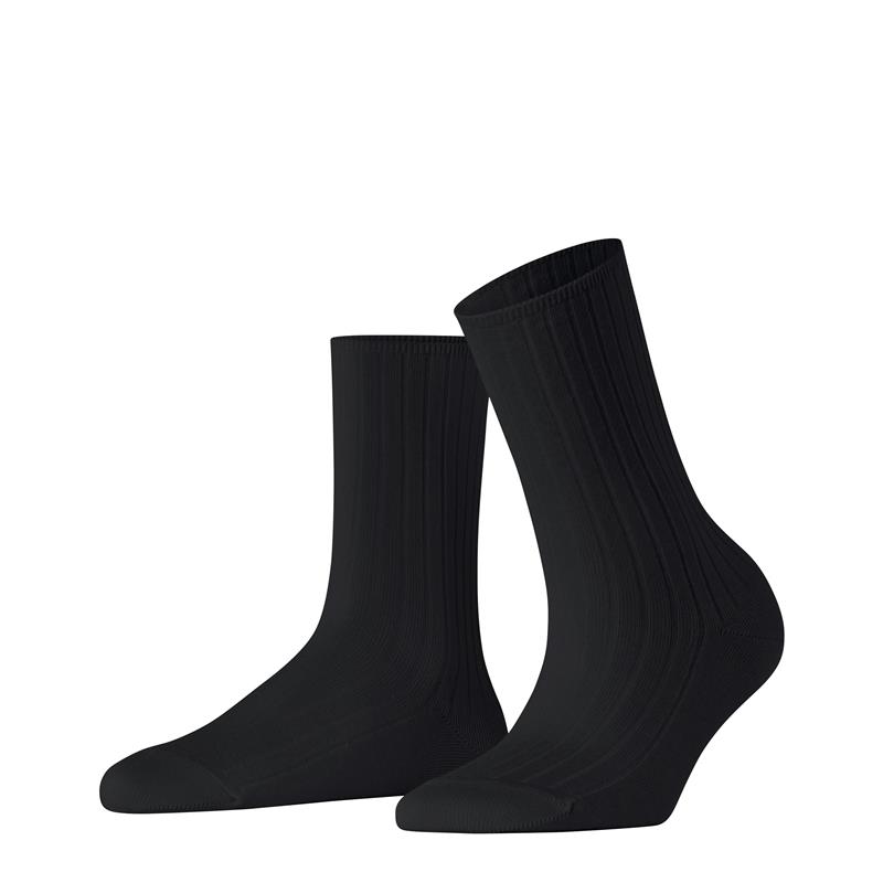 Nogavice FALKE Cotton Rib Women Socks black