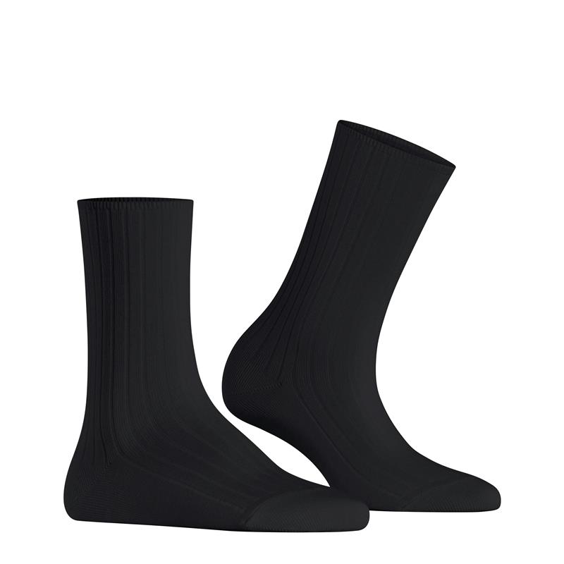 Nogavice FALKE Cotton Rib Women Socks black