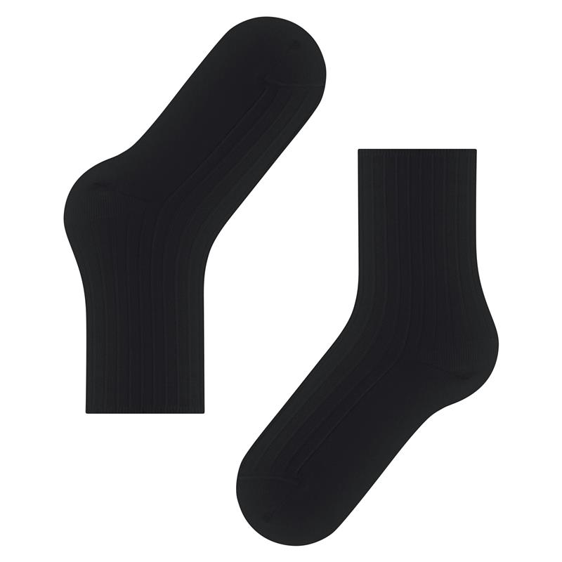Nogavice FALKE Cotton Rib Women Socks black