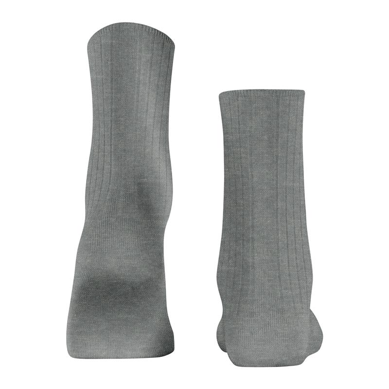 Nogavice FALKE Cotton Rib Women Socks light greymel.