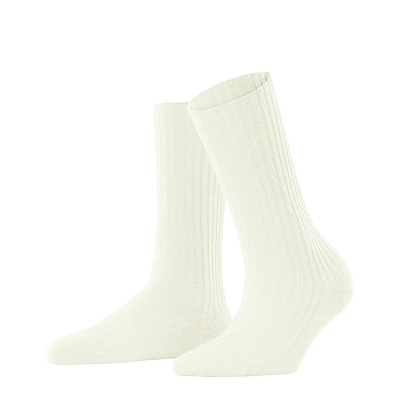 Nogavice FALKE Cosy Wool Boot Women Boot Socks off-white