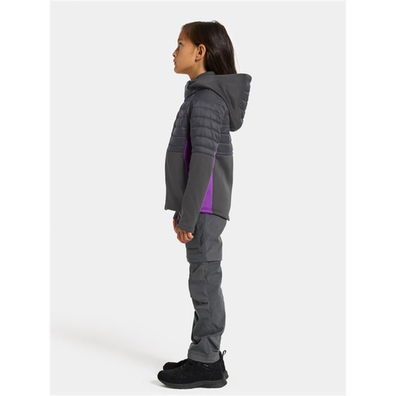 Dječja jakna NEJLIKA KIDS FZ Coal black