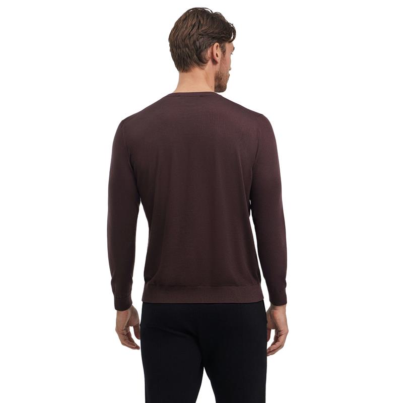 Moški pulover FALKE Premium Merino Wool Pullover dark choco