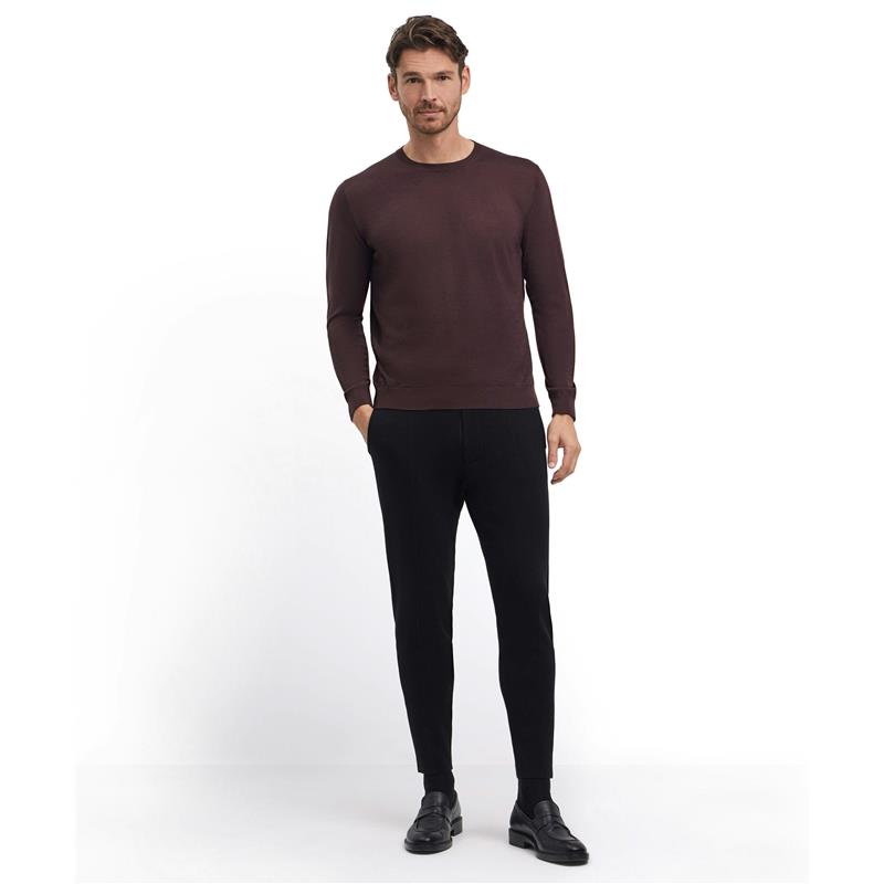 Moški pulover FALKE Premium Merino Wool Pullover dark choco