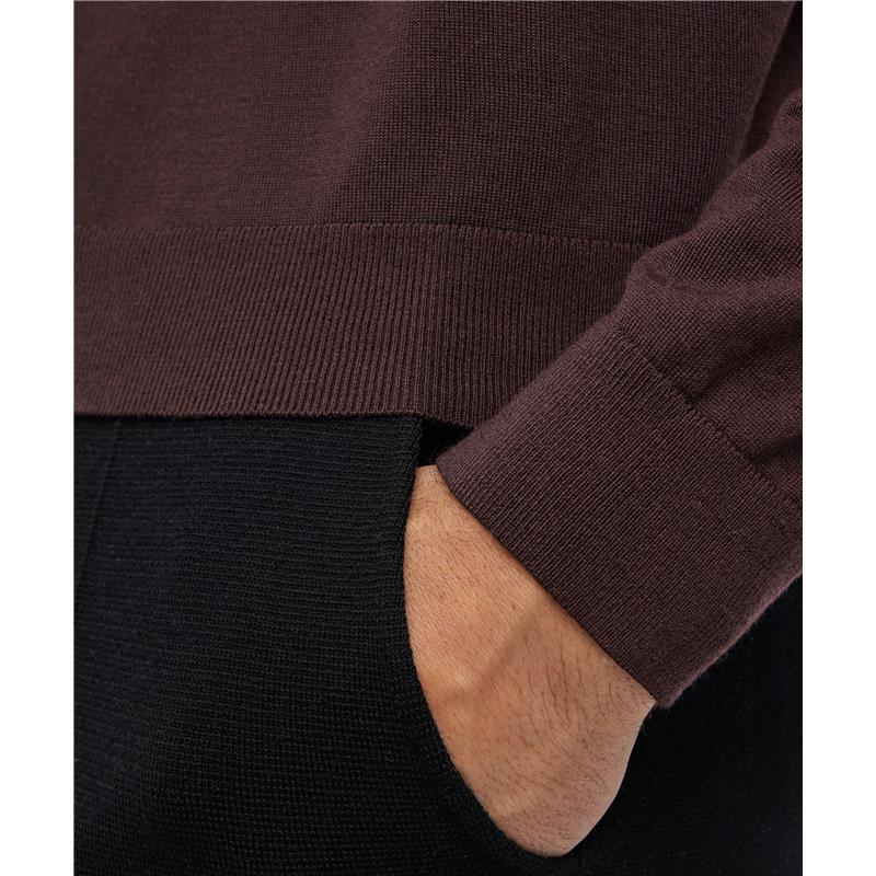 Moški pulover FALKE Premium Merino Wool Pullover dark choco