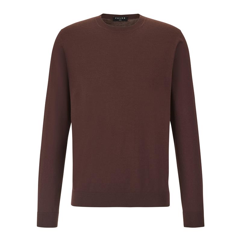 Moški pulover FALKE Premium Merino Wool Pullover dark choco
