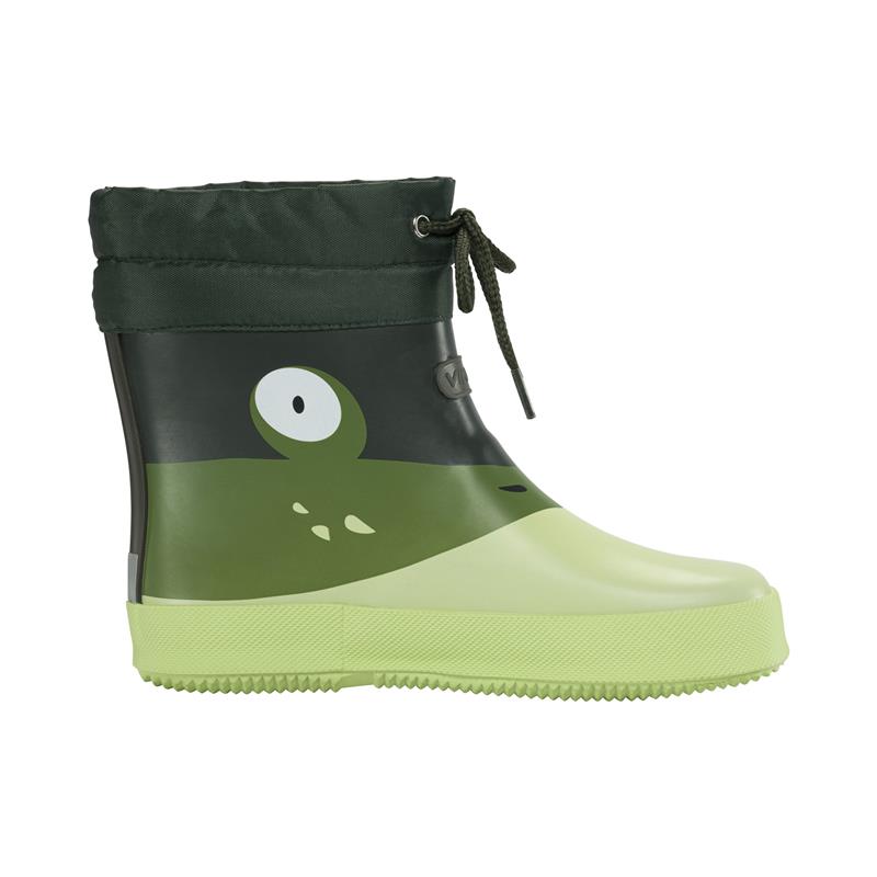 Otroški škornji Alv Barefoot Paw Print Light Green/Green