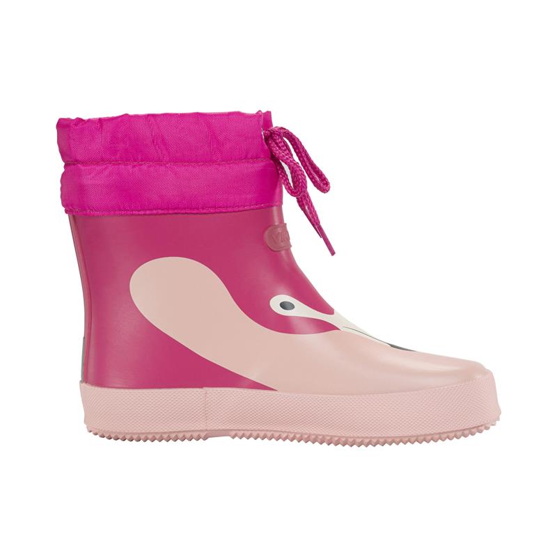 Otroški škornji Alv Barefoot Paw Print Light Pink/Magenta