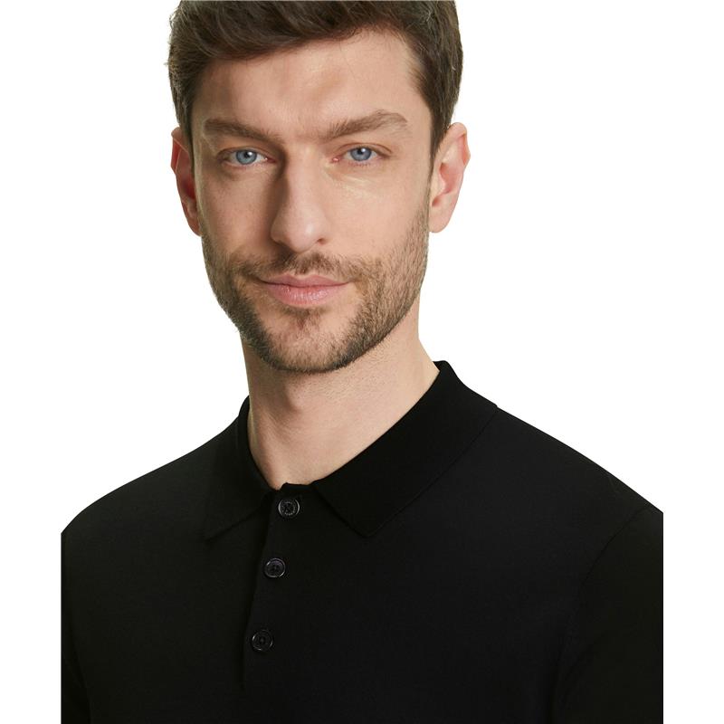 Moška polo majica FALKE Premium Merino Wool Polo Shirt black