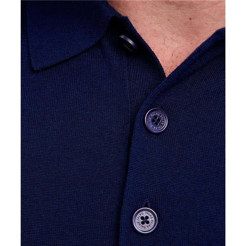 Moška polo majica FALKE Premium Merino Wool Polo Shirt space