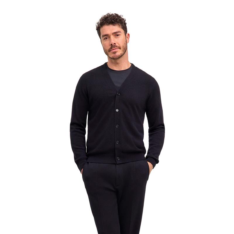 Moška jopa FALKE Pure Cashmere Cardigan black