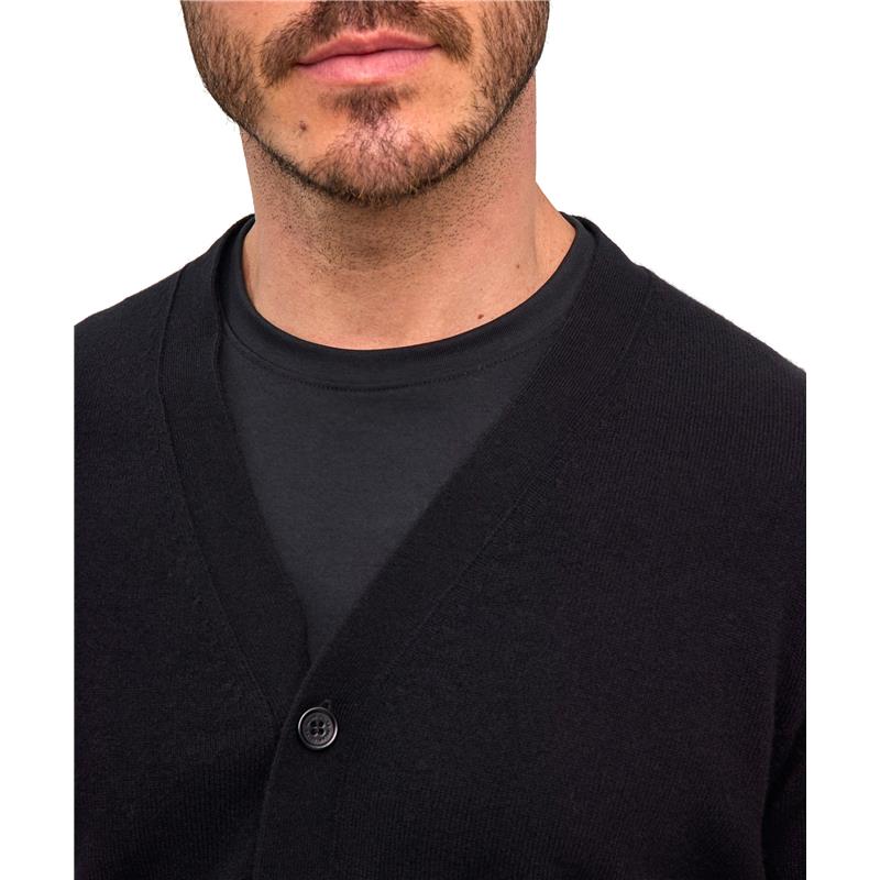 Moška jopa FALKE Pure Cashmere Cardigan black