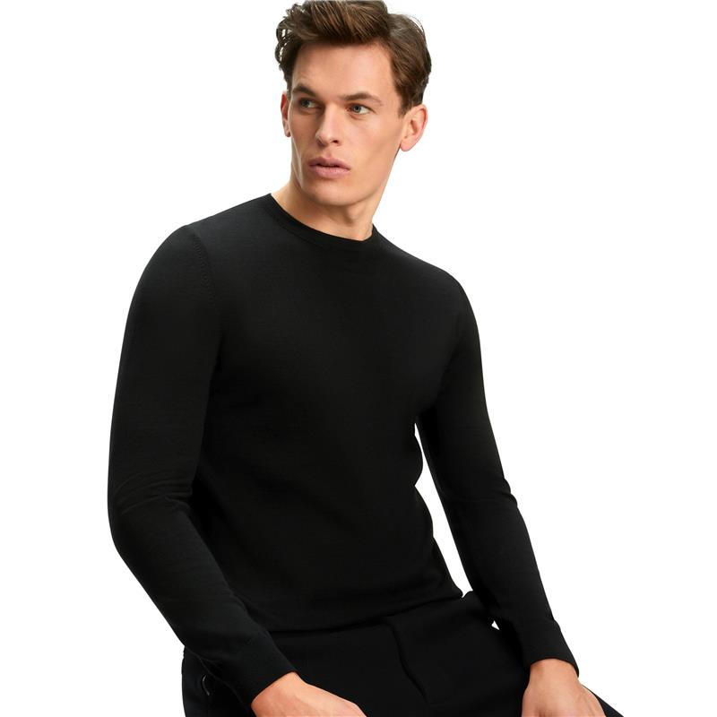 Muški pulover FAV Merino X-Fine Crew Neck m black