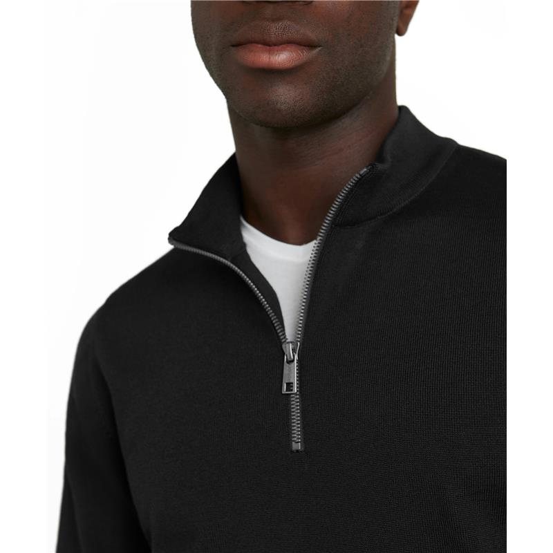 Muški pulover FAV Merino X-Fine Half-Zip m crna