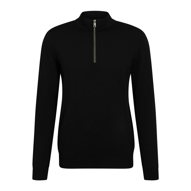 Muški pulover FAV Merino X-Fine Half-Zip m crna