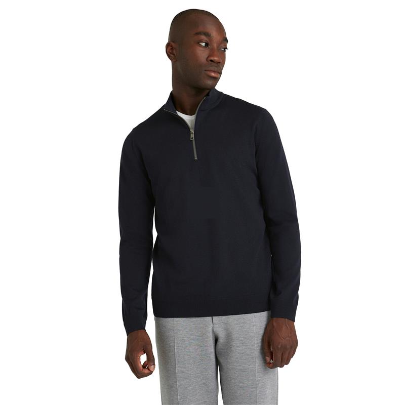Muški pulover FAV Merino X-Fine Half-Zip m noćno plavetnilo