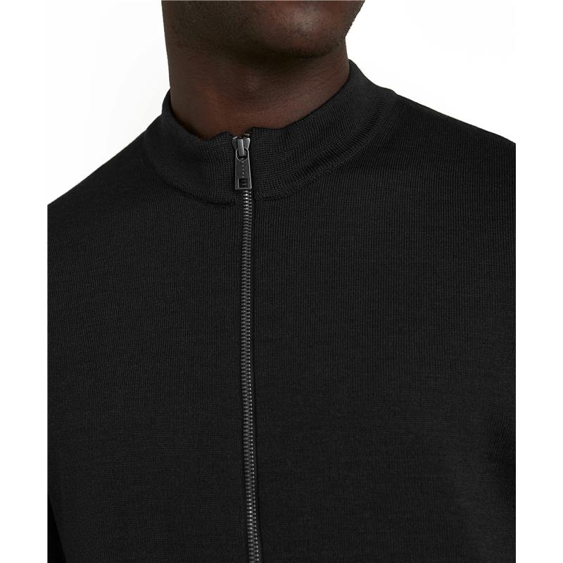 Muški pulover FAV Merino X-Fine Zip Jacket m crna