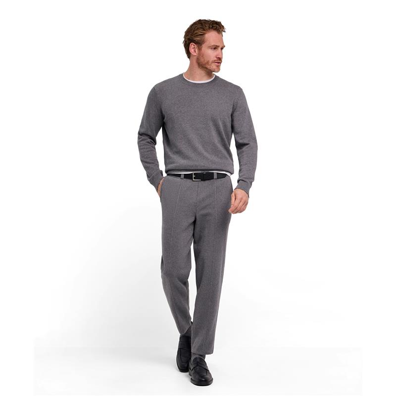 Moški pulover FALKE Pure Cotton Pullover light greymel.