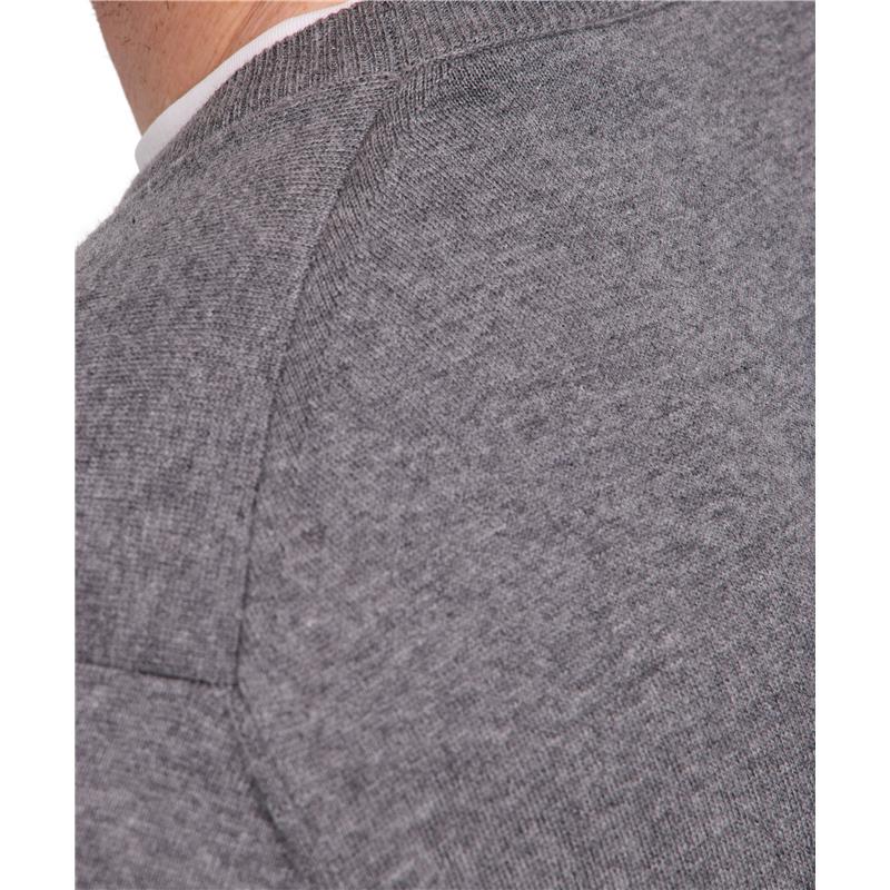 Moški pulover FALKE Pure Cotton Pullover light greymel.