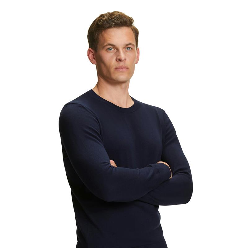 Moška majica FALKE Pure Cotton Pullover night sky