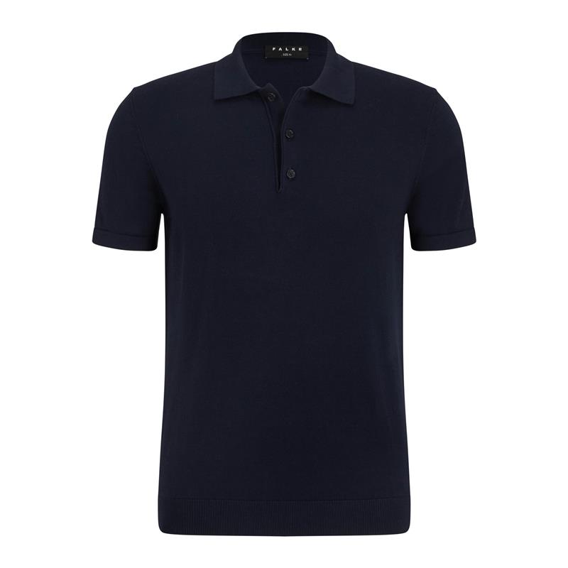 Moška polo majica FALKE Pure Cotton Polo Shirt night sky