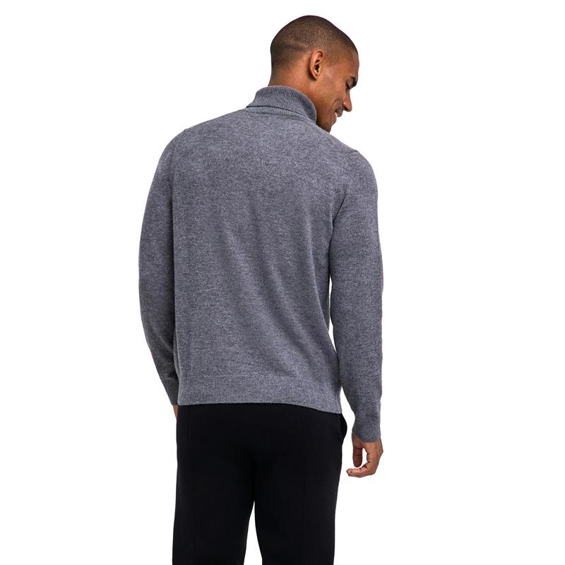Moški pulover FALKE Pure Lambswool Pullover dark grey -heath