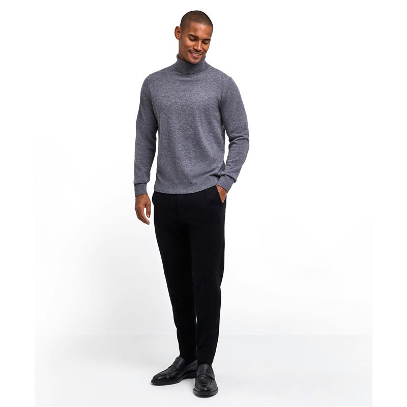 Moški pulover FALKE Pure Lambswool Pullover dark grey -heath