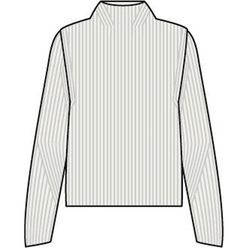 Ženski pulover SEL Ribbed Lambswool Mock Neck w off-white