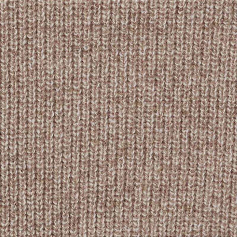 Ženska haljina SEL Ribbed Lambswool Dress w sand