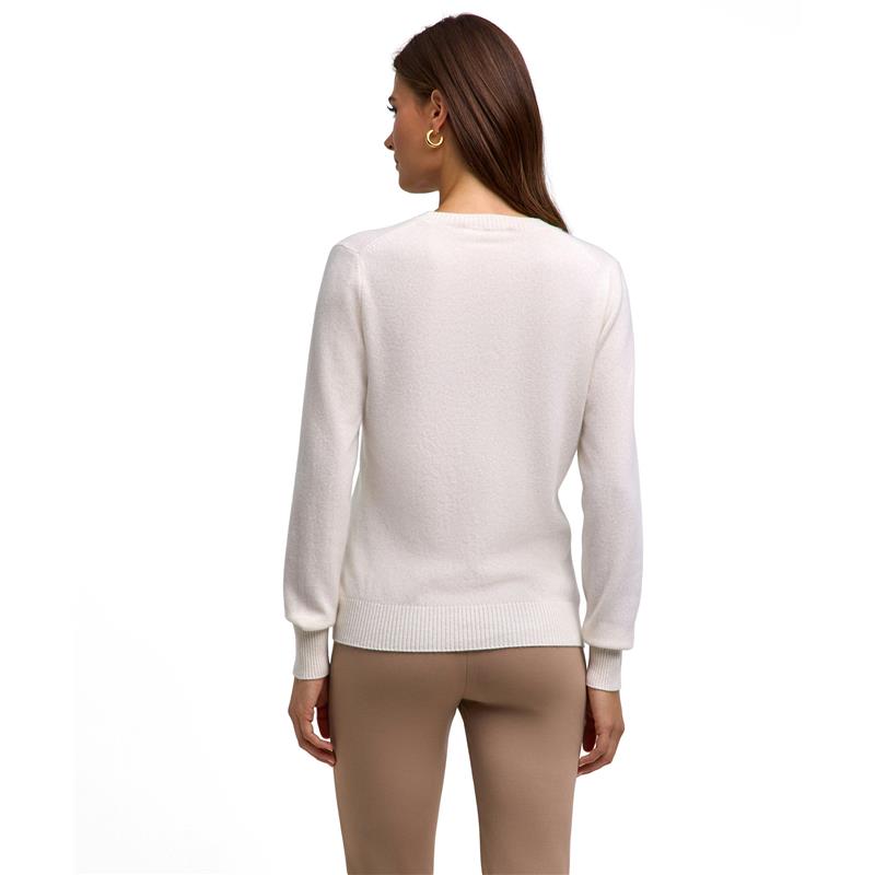 Ženski pulover FALKE Pure Cashmere Pullover off-white