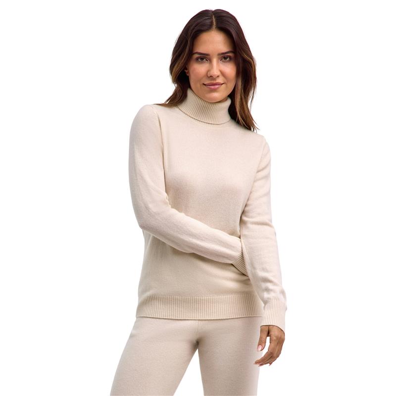 Ženski pulover FALKE Pure Cashmere Pullover off-white