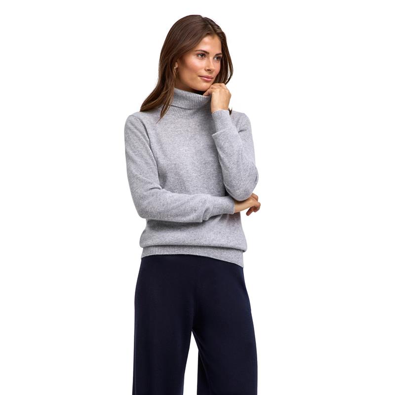Ženski pulover FALKE Pure Cashmere Pullover lt. heather