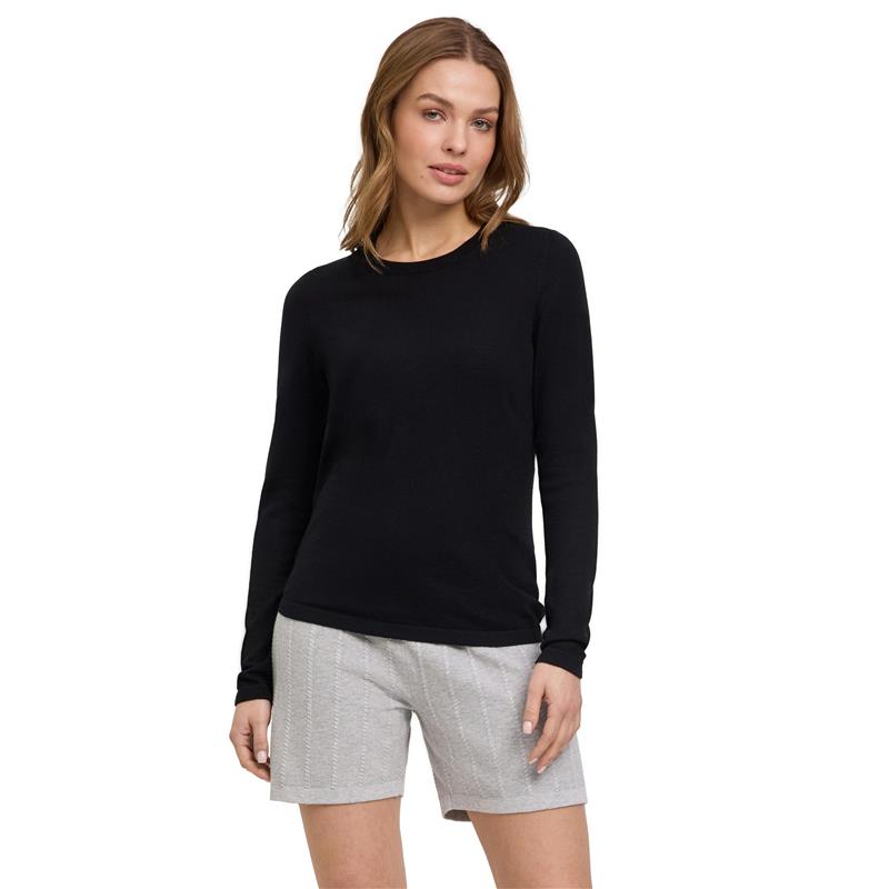 Ženski pulover FAV Merino X-fine Crew Neck w black