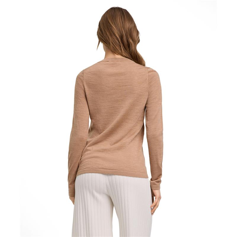 Ženski pulover FAV Merino X-fine Crew Neck w camel