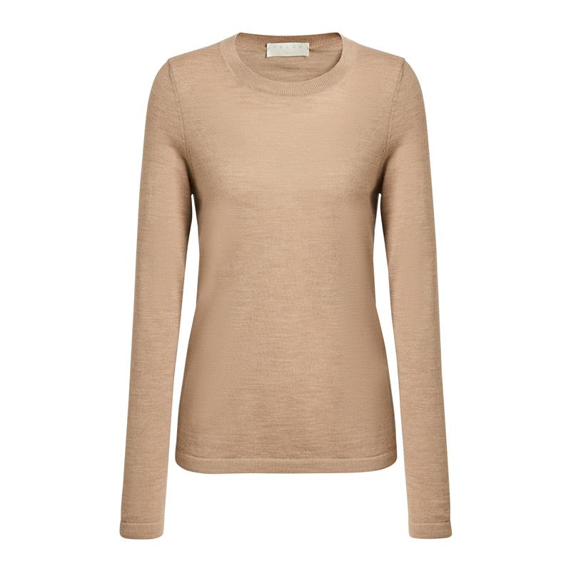 Ženski pulover FAV Merino X-fine Crew Neck w camel