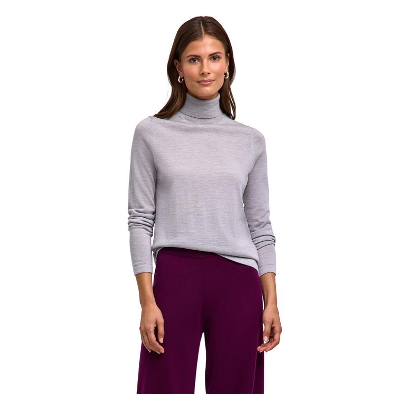 Ženski pulover FALKE Pure Merino Wool Pullover light grey he
