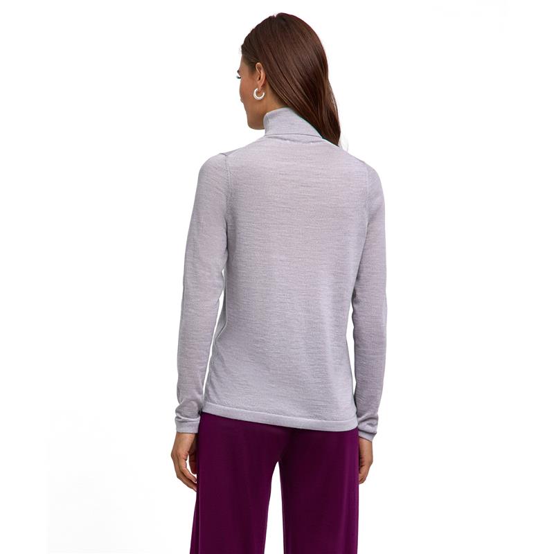 Ženski pulover FALKE Pure Merino Wool Pullover light grey he