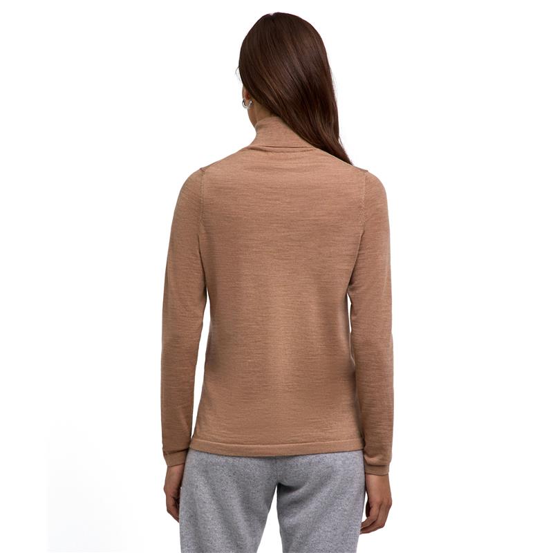 Ženski pulover FALKE Pure Merino Wool Pullover camel