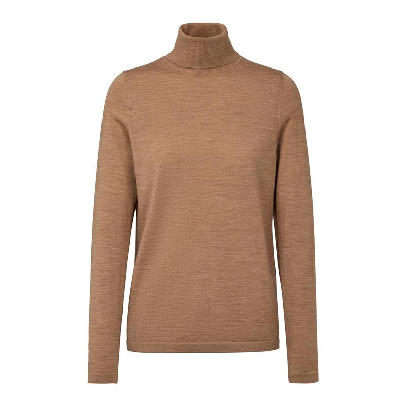 Ženski pulover FALKE Pure Merino Wool Pullover camel