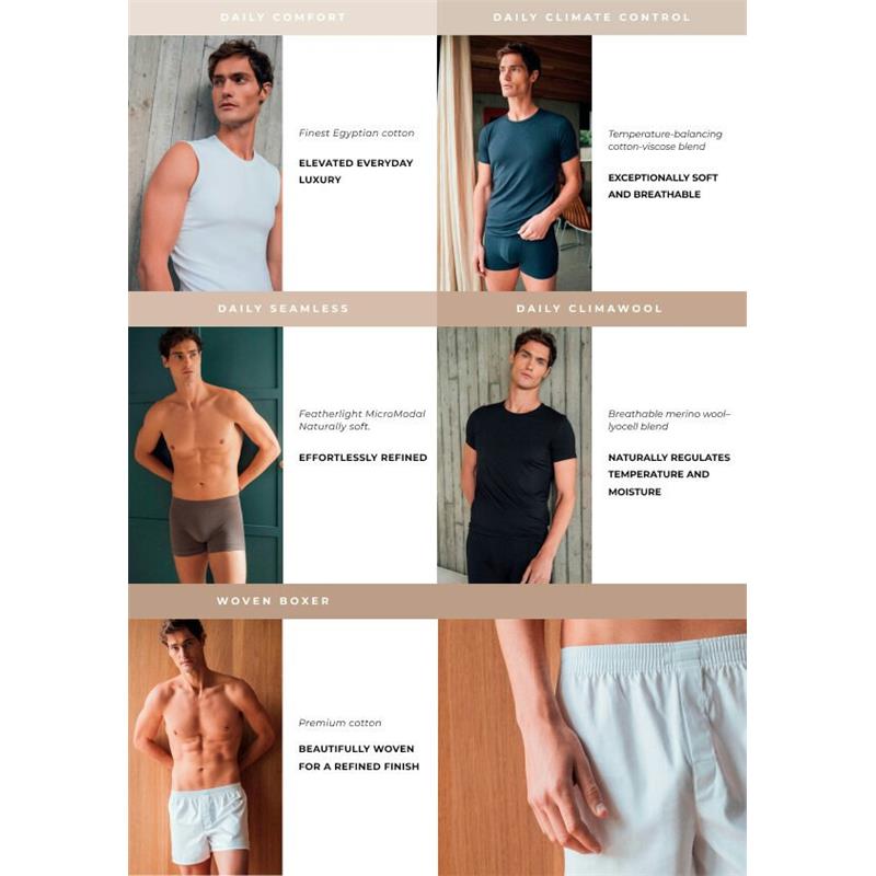 Moško spodnje perilo FALKE 2-Pack T-Shirt Daily Comfort dark