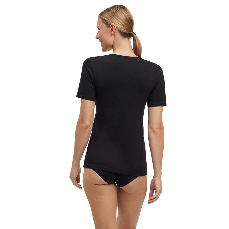 Žensko spodnje perilo FALKE UW T-Shirt CO/EL w black