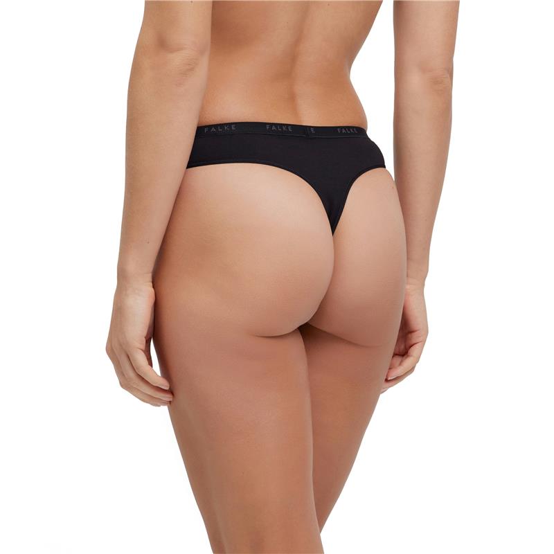 Žensko spodnje perilo FALKE 2-Pack Thong Daily Comfort black