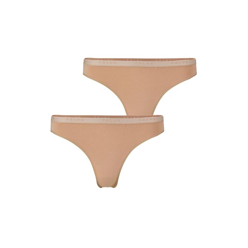 Žensko spodnje perilo FALKE 2-Pack Thong Daily Comfort camel